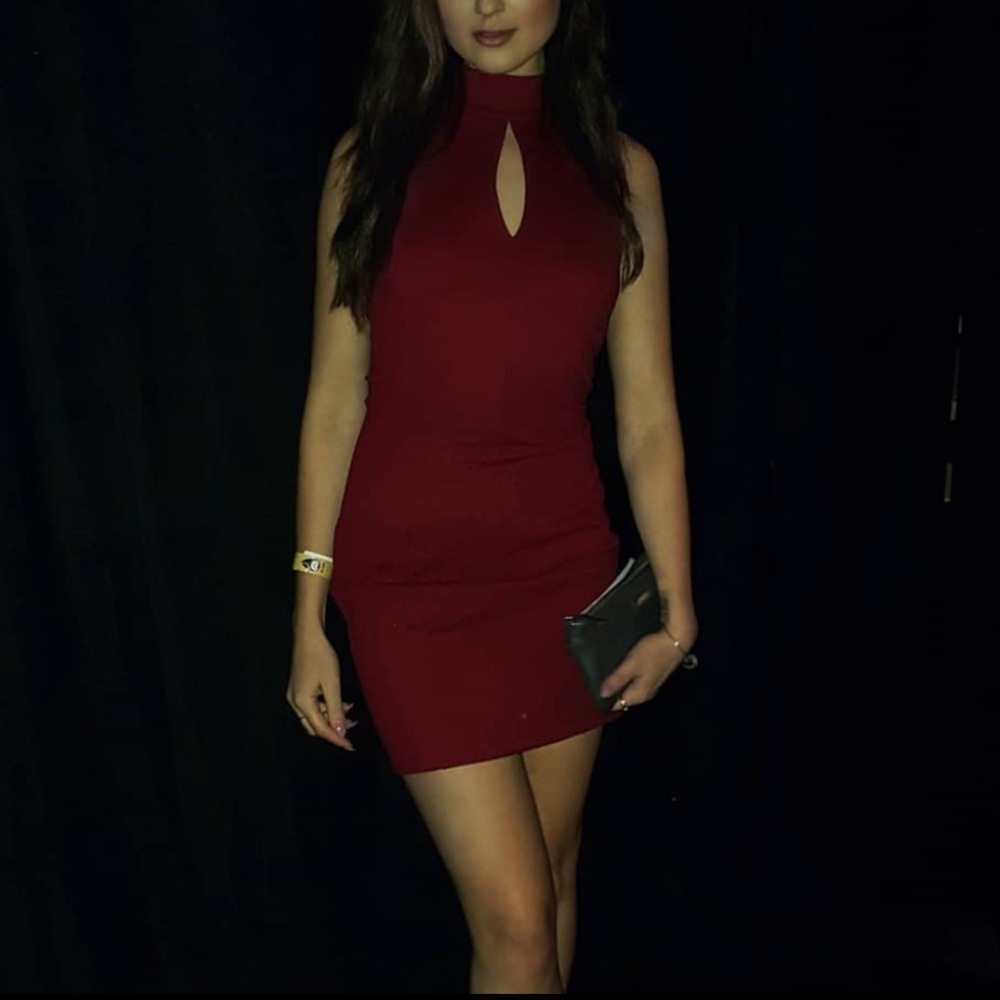 Deep red dress size small